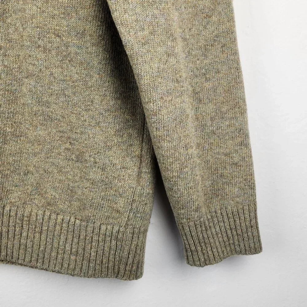 Emile Lafaurie Italy Wool Blend Multicolored Knit Polo Sweater sz XL